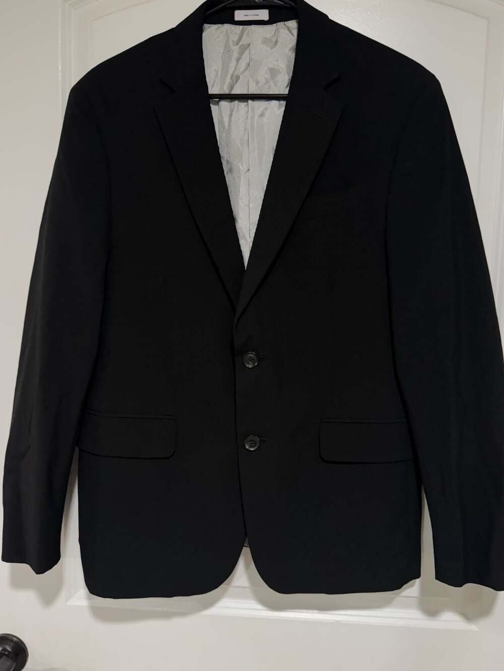 JF J.Ferrar Black Slim Fit Blazer Men’s 40R Office Wedding Business Classic
